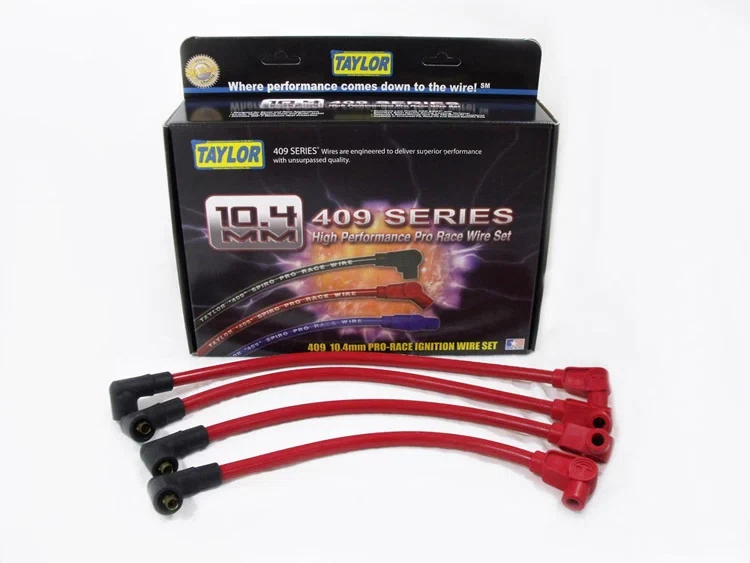 Spark Plug Wire Set Universal 10.4mm Silicone Spiro Pro 409 409 350 ohm_ft 79288